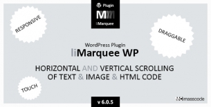 liMarqueeWP - WordPress plugin of Responsive marquee (ticker) for Text and HTML and Images или WordPress плагин бегущей строки для текста, кода или изображений